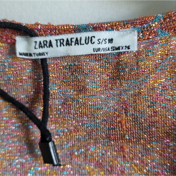 Zara Trafulac shimmer wrap top Size S - Picture 8 of 12